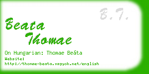 beata thomae business card